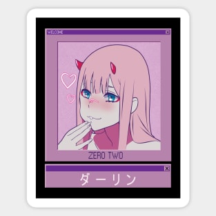 Zero Two Y2K Sticker